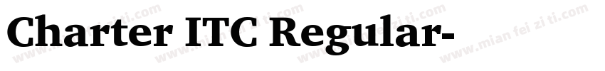 Charter ITC Regular字体转换